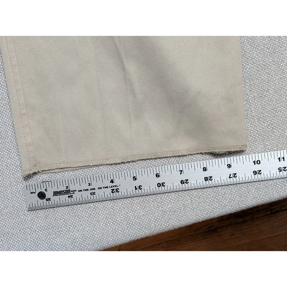 Nike Team Men's Will Chino Pants Tan 36 Cotton Spandex Pleated Unhemmed Golf NWT